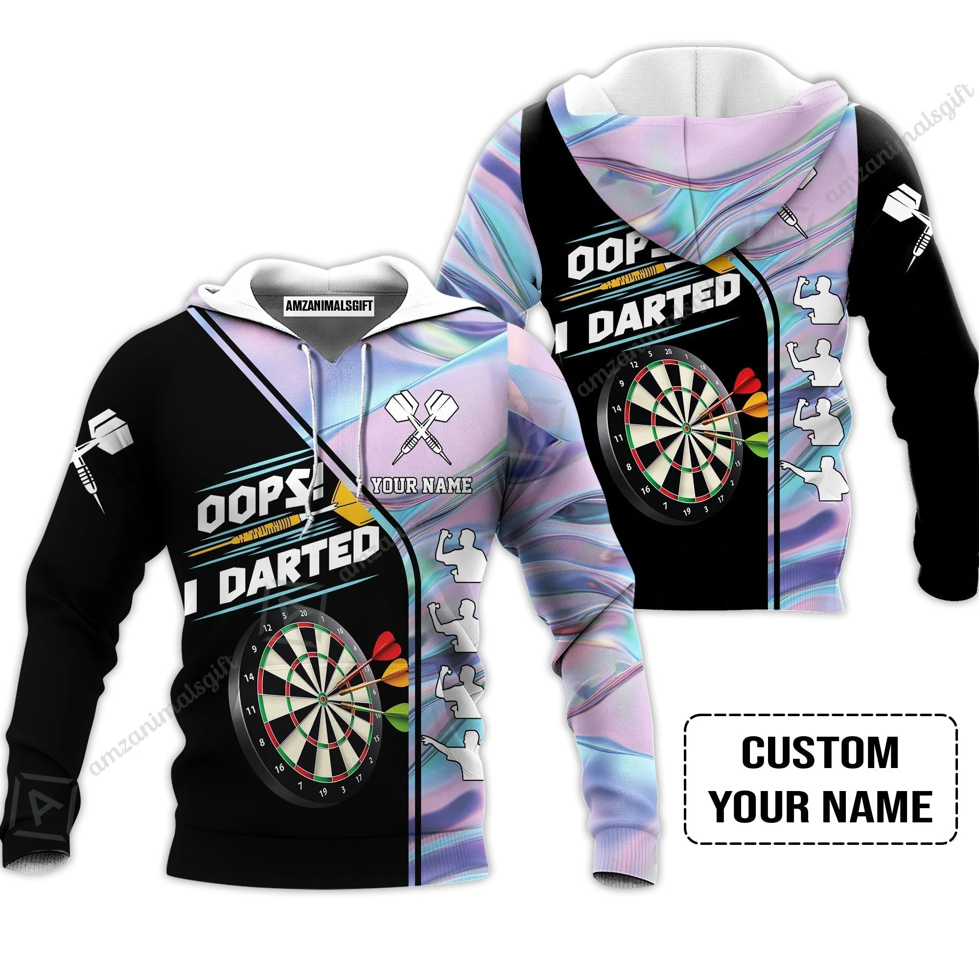 Customized Darts Hawaiian Shirt, Dartboard, I Darted, Personalized Name Hawaiian Shirt - Image 4