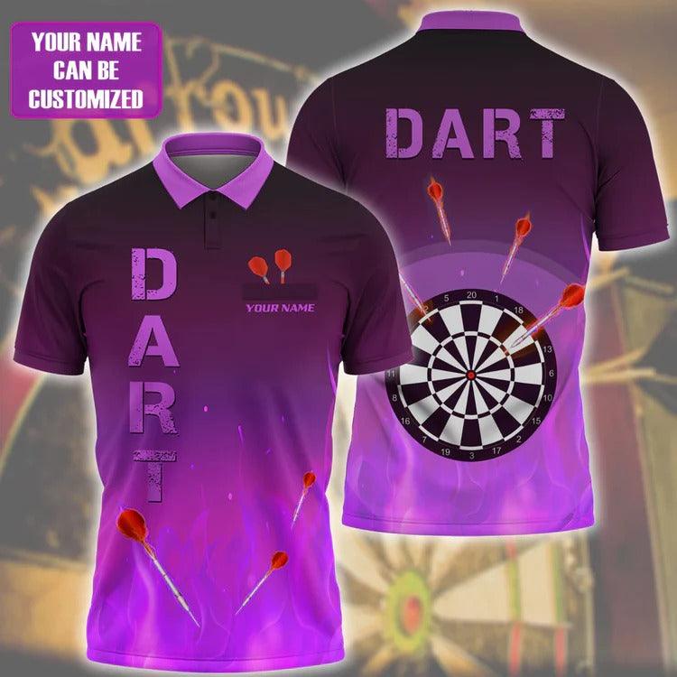 Customized Darts Polo Shirt, Dartboard, Personalized Name Polo Shirt For Men - Perfect Gift For Darts Lovers, Darts Players - Image 4