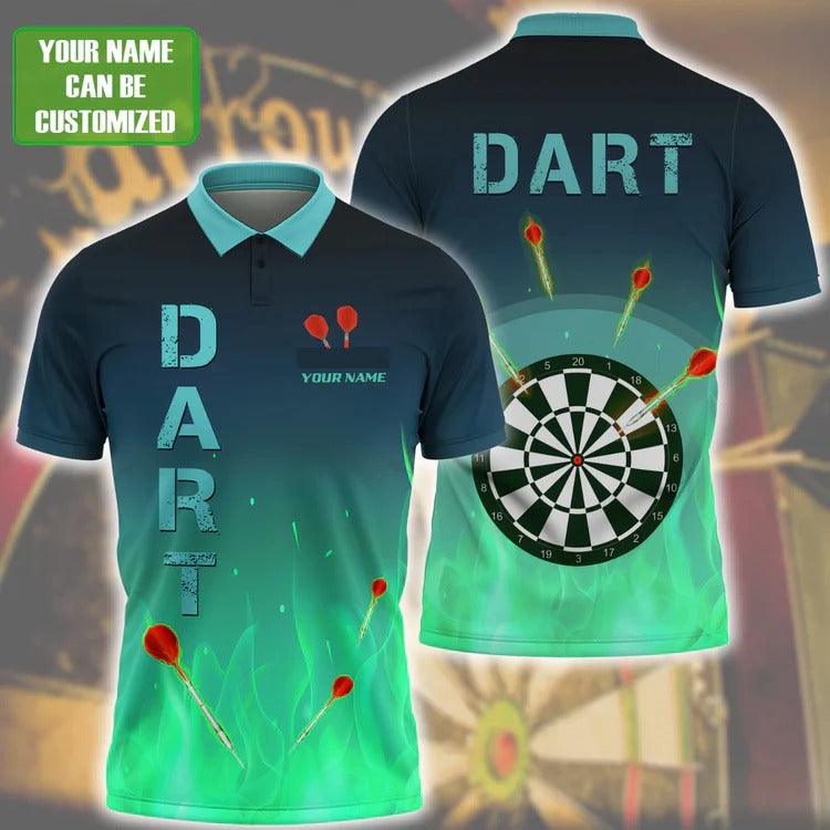 Customized Darts Polo Shirt, Dartboard, Personalized Name Polo Shirt For Men - Perfect Gift For Darts Lovers, Darts Players - Image 5