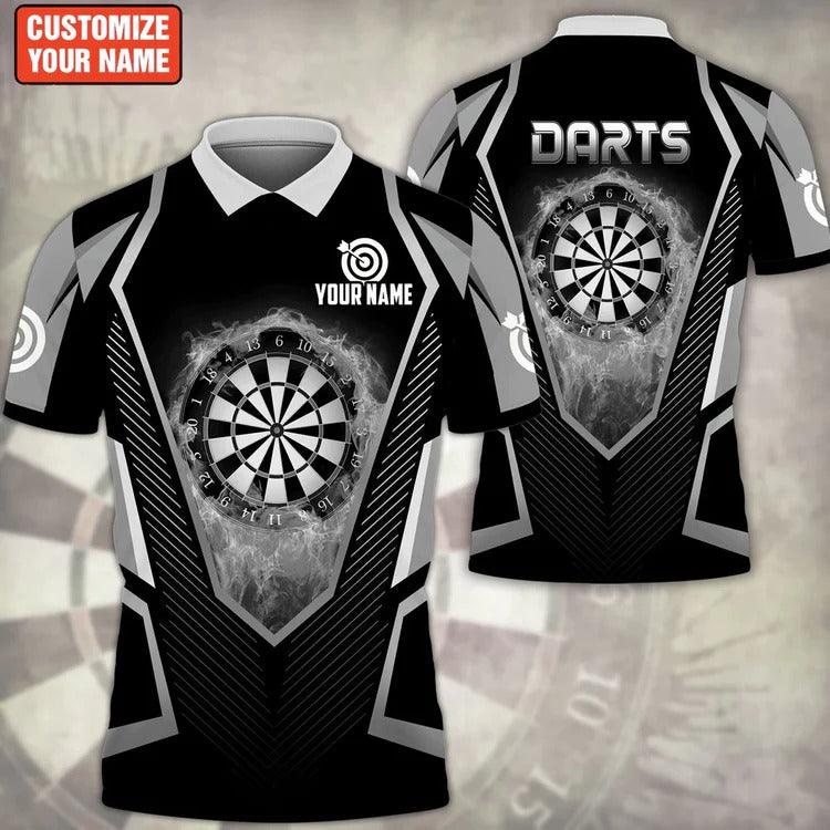 Customized Darts Polo Shirt, Dartboard, Personalized Name Polo Shirt For Men - Perfect Gift For Darts Lovers, Darts Players - Image 7