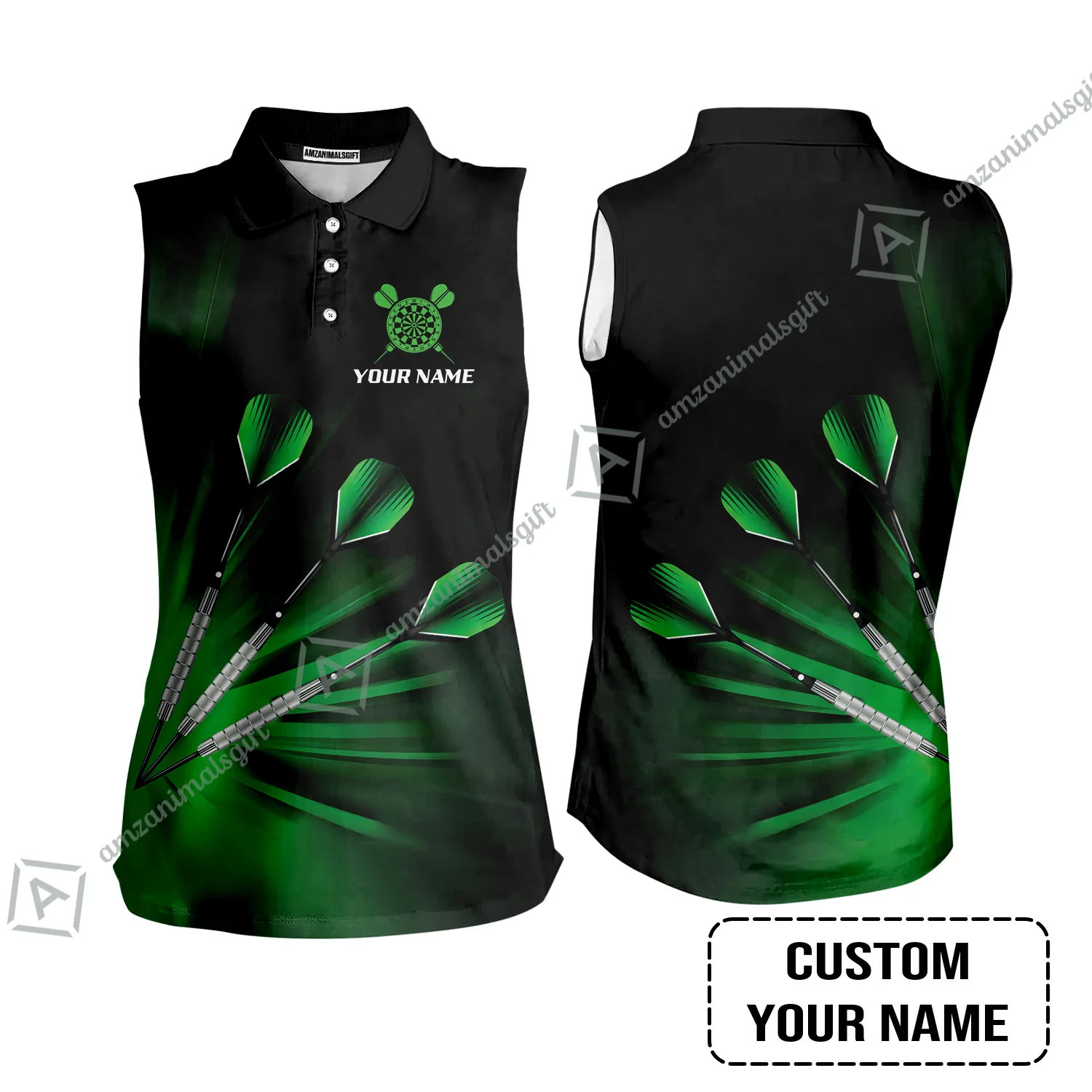 Customized Darts Polo Shirt, Personalized Name Polo Shirt For Men - Perfect Gift For Darts Lovers, Darts Players - Image 5