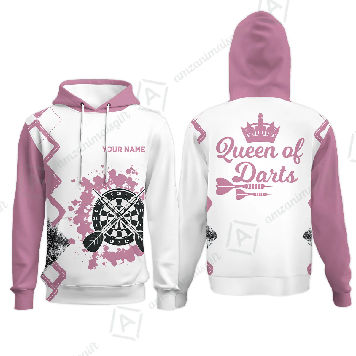 Customized Darts Women Polo Shirt, Queen of Darts Team Shirt, Personalized Name Polo Shirt For Women - Perfect Gift For Darts Lovers, Darts Players - Image 10