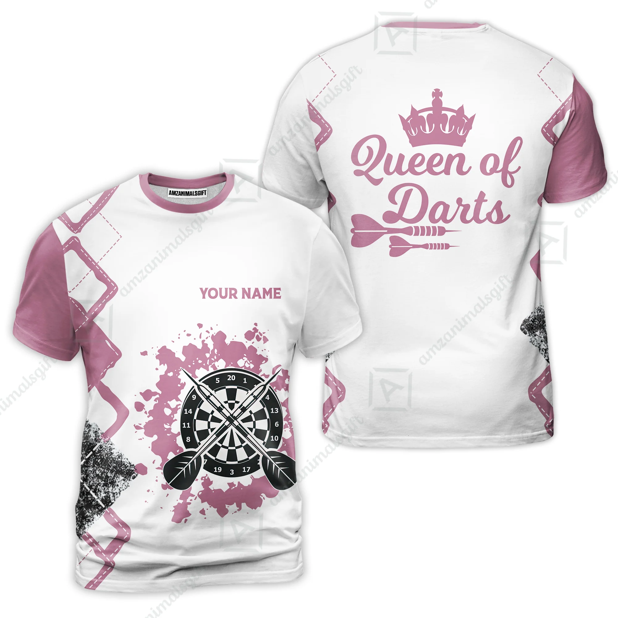 Customized Darts Women Polo Shirt, Queen of Darts Team Shirt, Personalized Name Polo Shirt For Women - Perfect Gift For Darts Lovers, Darts Players - Image 5