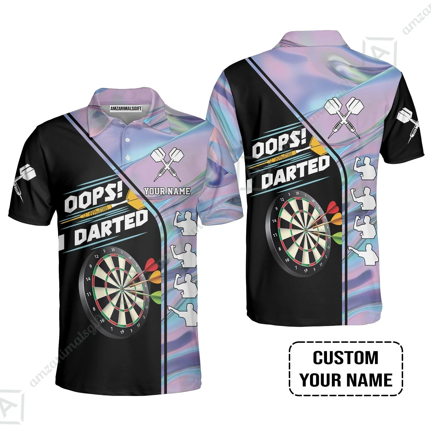 Customized Darts Sweatshirt, Dartboard, I Darted, Personalized Name Sweatshirt - Image 6