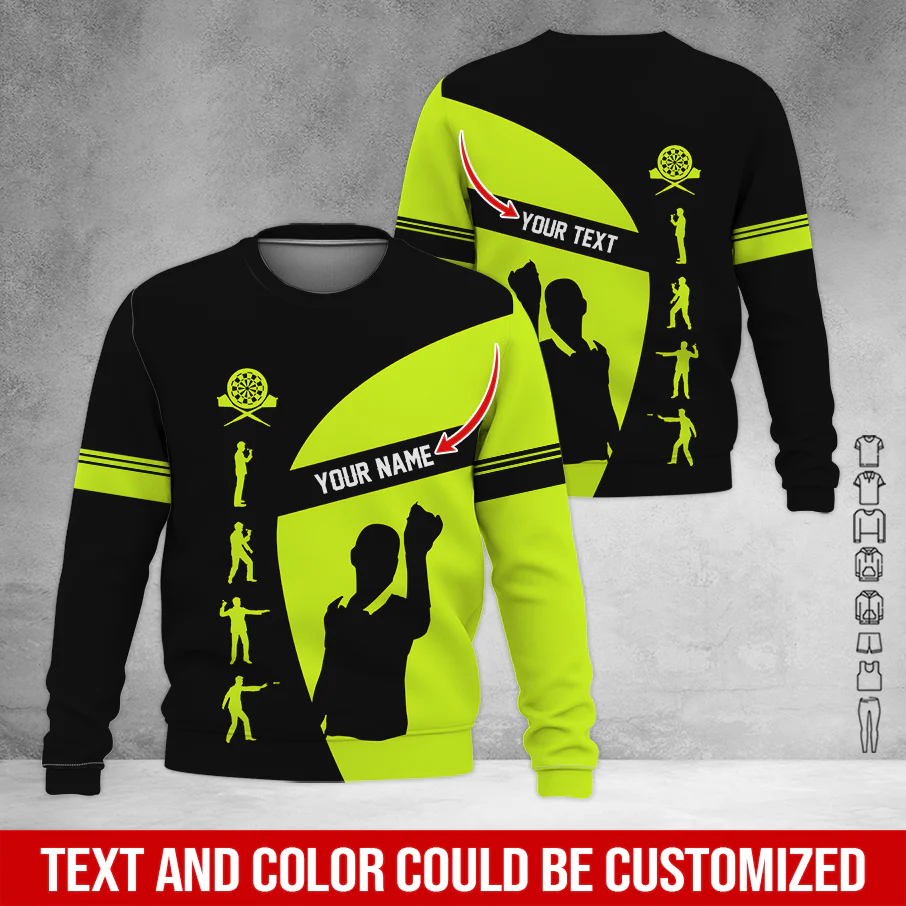 Customized Darts Sweatshirt, Personalized Name Sweatshirt, How to play Darts Pattern Sweatshirt, Perfect Gift For Darts Lovers, Friend, Family - Image 8