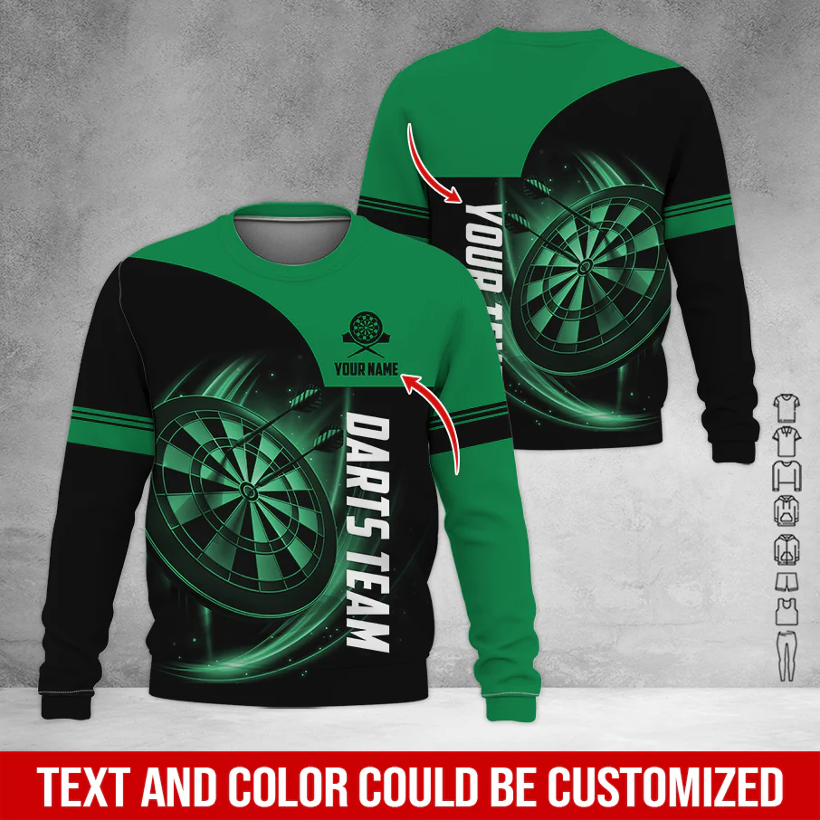 Customized Darts Sweatshirt, Personalized Name & Your Darts Team Name Sweatshirt For Men & Women, Perfect Gift For Darts Lovers, Friend, Family - Image 7