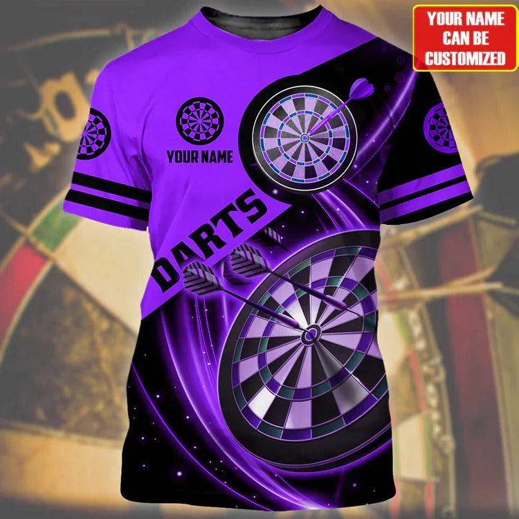 Customized Darts T Shirt, Black And White Darts, Personalized Name T Shirt For Men - Perfect Gift For Darts Lovers, Darts Players - Image 6