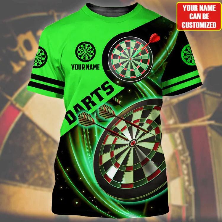 Customized Darts T Shirt, Black And White Darts, Personalized Name T Shirt For Men - Perfect Gift For Darts Lovers, Darts Players - Image 7