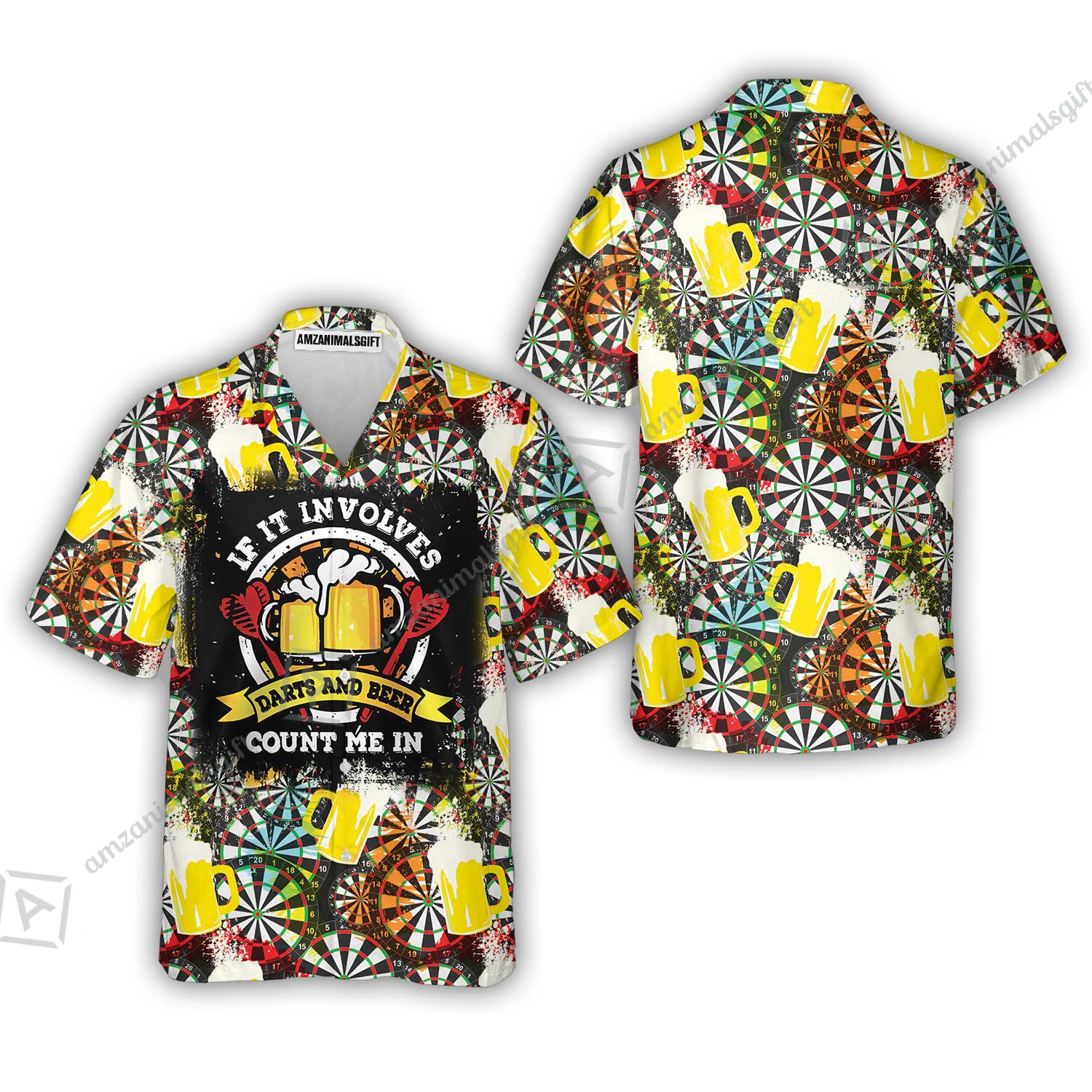 Customized Darts Hoodie, Darts And Beer I'm Here, Personalized Name Darts Hoodie - Image 8