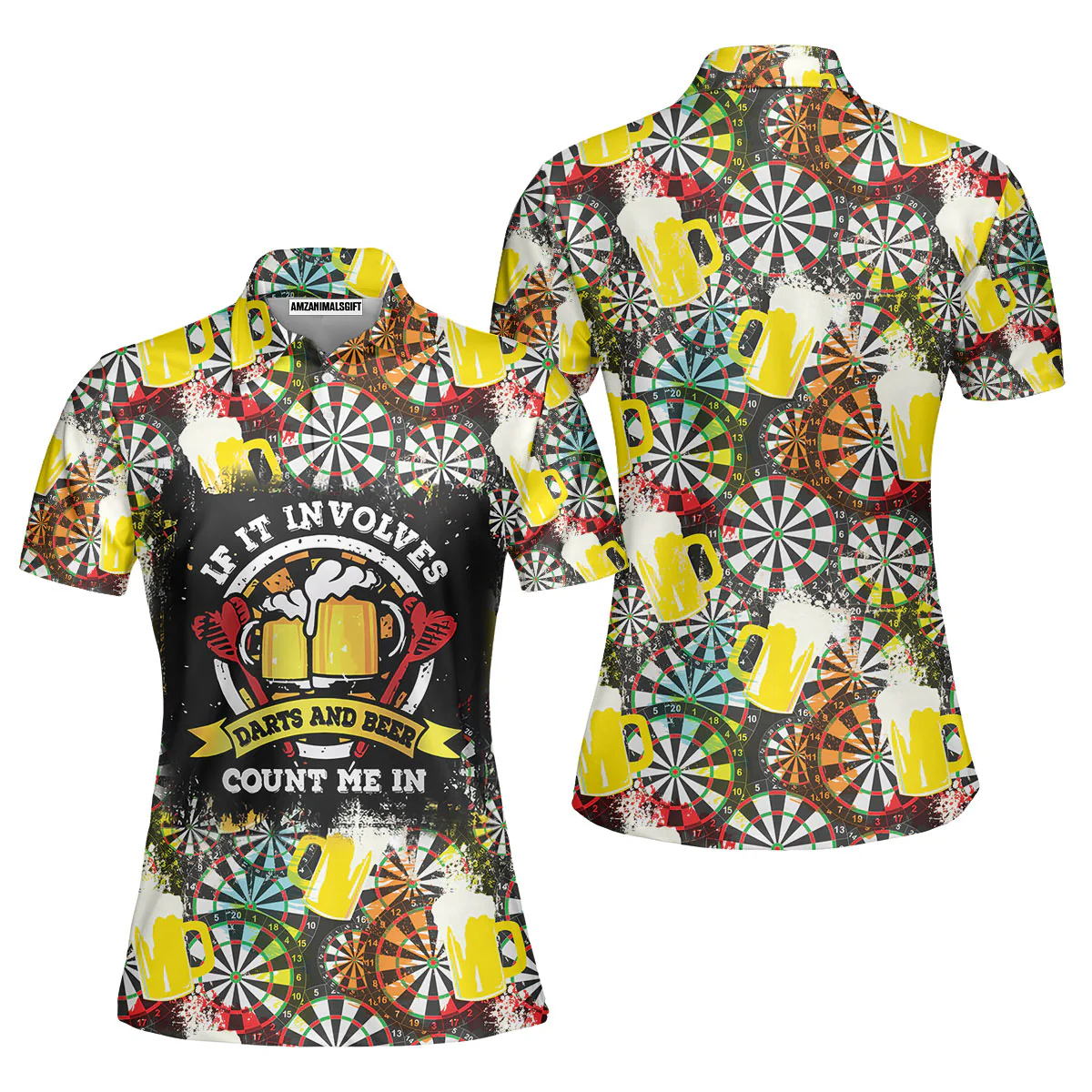 Customized Darts Hoodie, Darts And Beer I'm Here, Personalized Name Darts Hoodie - Image 7