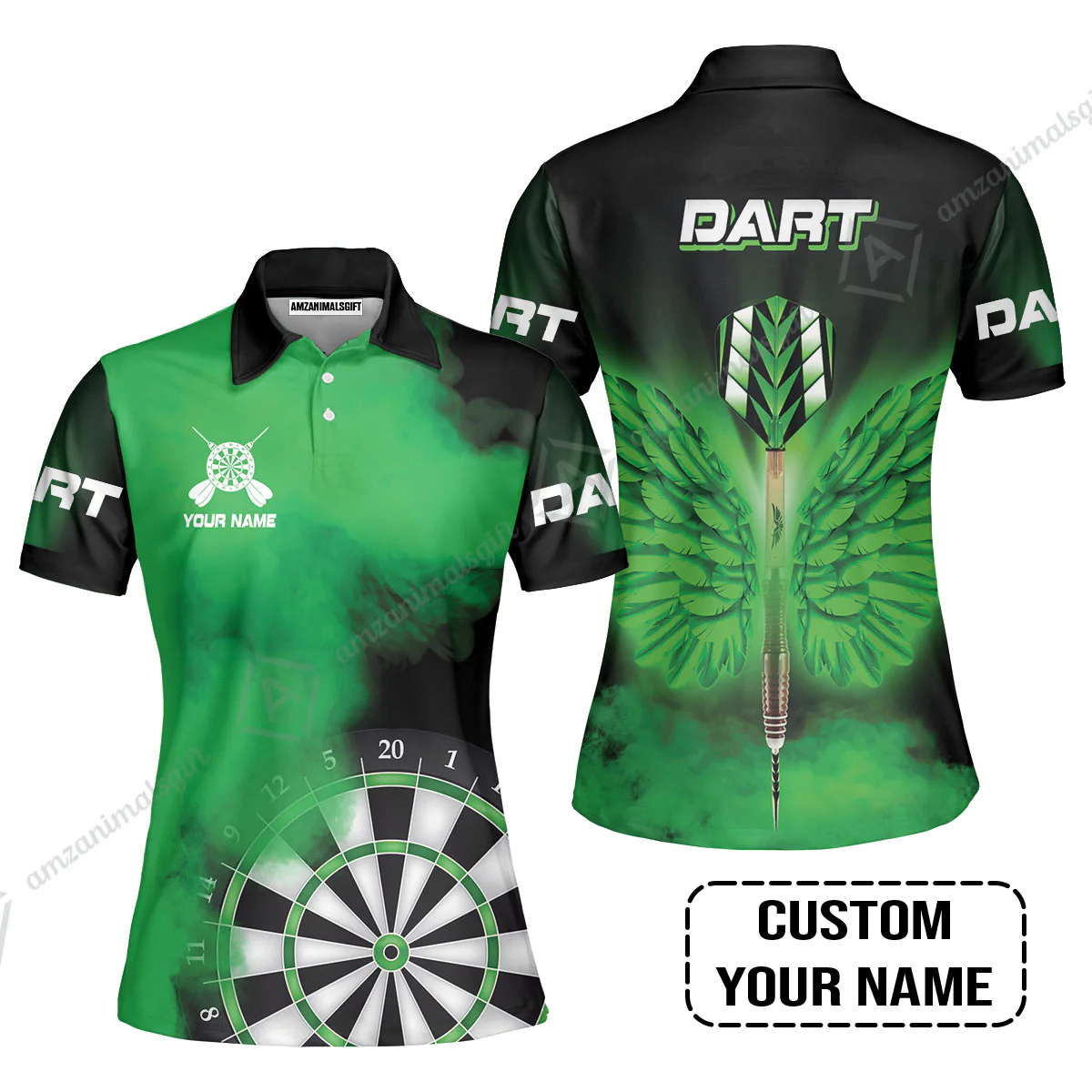 Customized Darts Hawaiian Shirt, Darts Wings, Personalized Name Hawaiian Shirt - Perfect Gift For Darts Lovers, Darts Players - Image 3