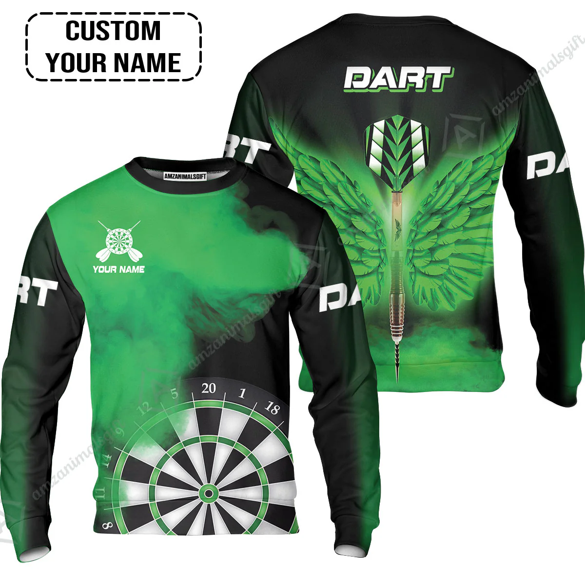 Customized Darts Hawaiian Shirt, Darts Wings, Personalized Name Hawaiian Shirt - Perfect Gift For Darts Lovers, Darts Players - Image 4