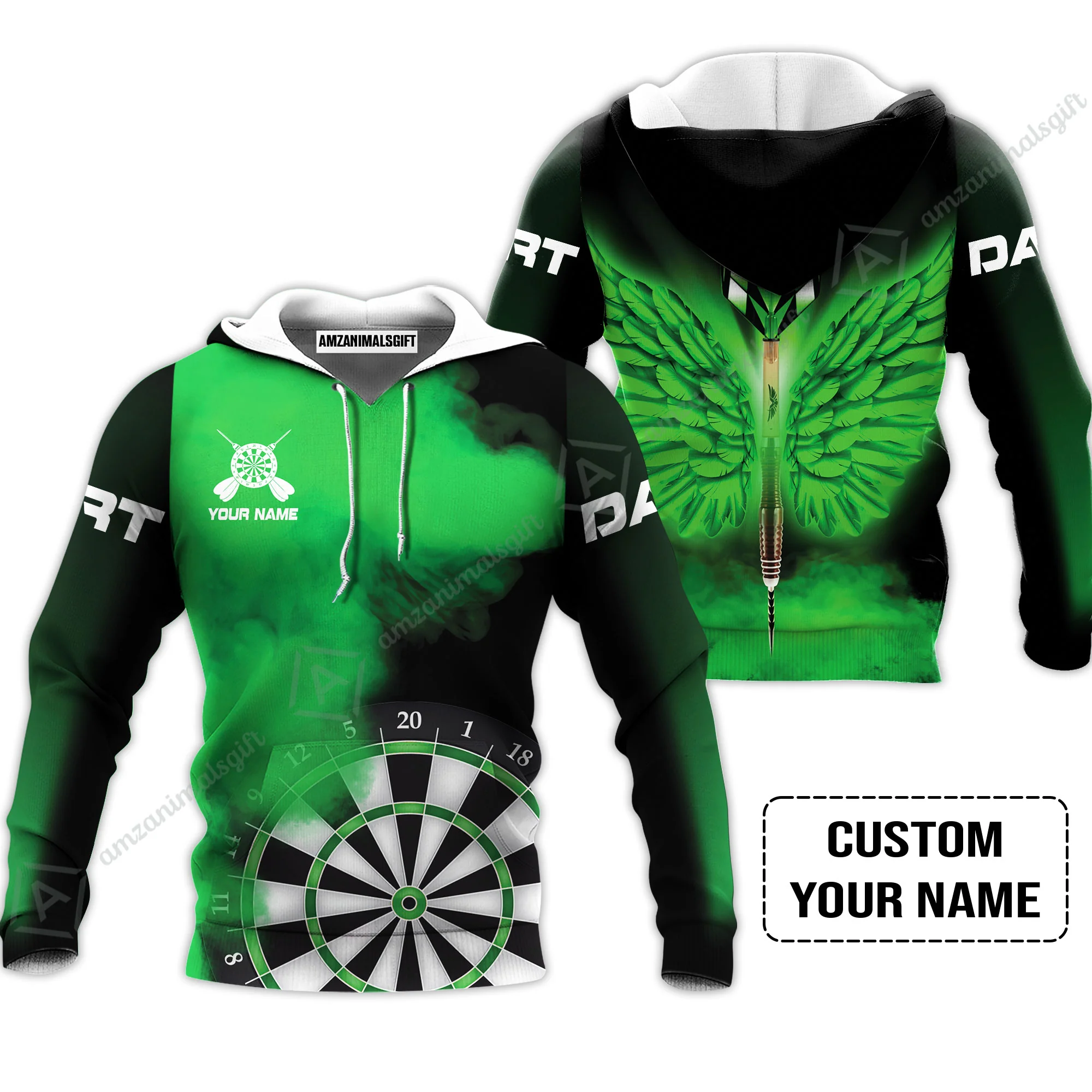 Customized Darts Hawaiian Shirt, Darts Wings, Personalized Name Hawaiian Shirt - Perfect Gift For Darts Lovers, Darts Players - Image 5