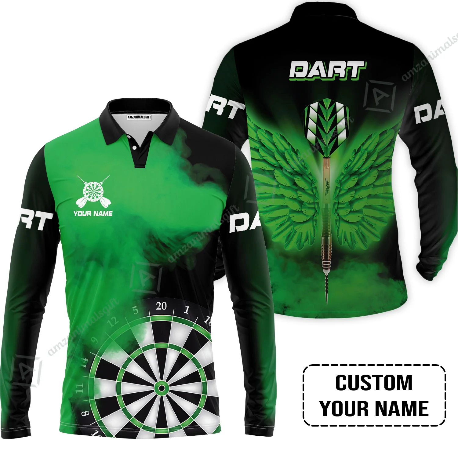 Customized Darts Hawaiian Shirt, Darts Wings, Personalized Name Hawaiian Shirt - Perfect Gift For Darts Lovers, Darts Players - Image 7