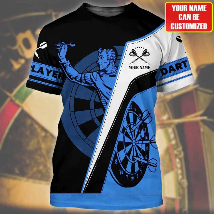 Customized Darts T Shirt, Personalized Name T Shirt For Men - Perfect Gift For Darts Lovers, Darts Players - Image 2