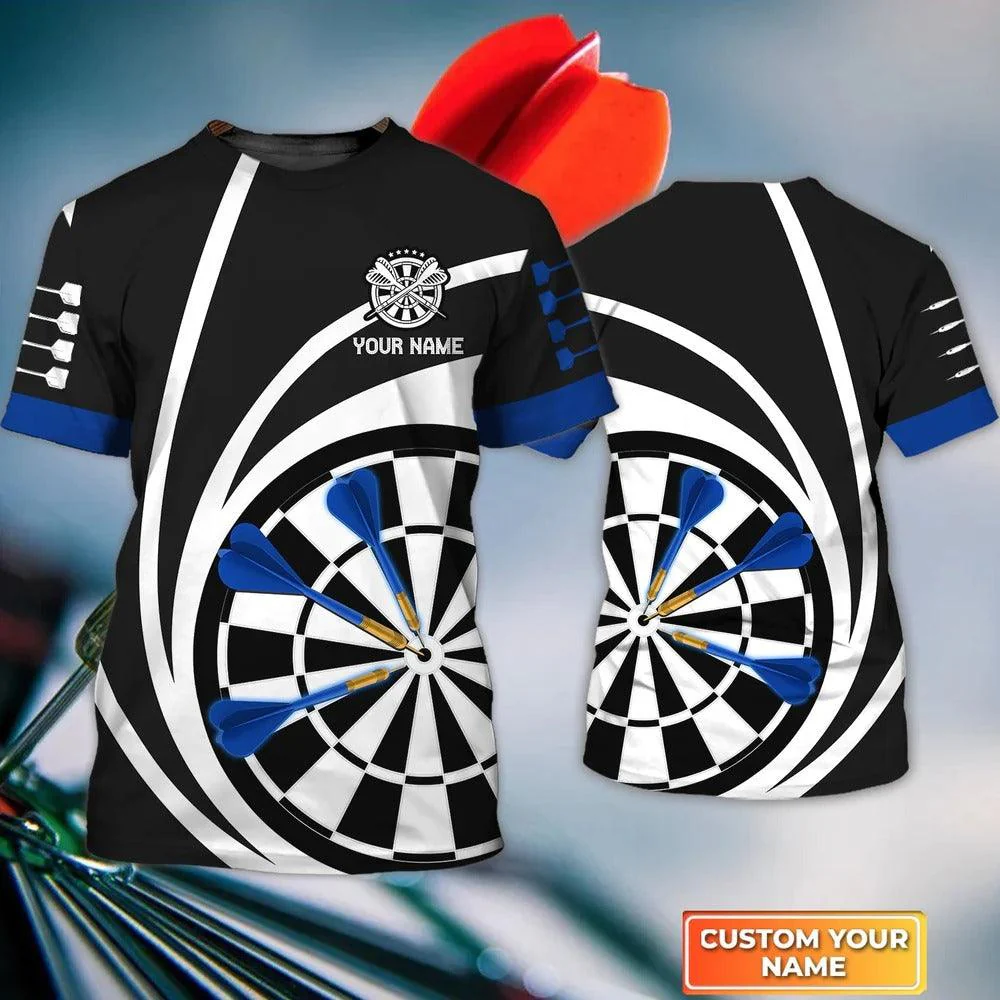 Customized Darts T Shirt, Whirly Darts, Personalized Name T Shirt For Men - Perfect Gift For Darts Lovers, Darts Players