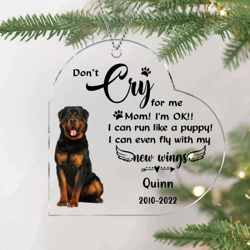 Customized Dog Photo Heart Acrylic Keychain, Custom Pet Photo Acrylic Keychain - Memorial Gift For Dog Lovers, Cat Lovers, Pet Lovers - Image 5