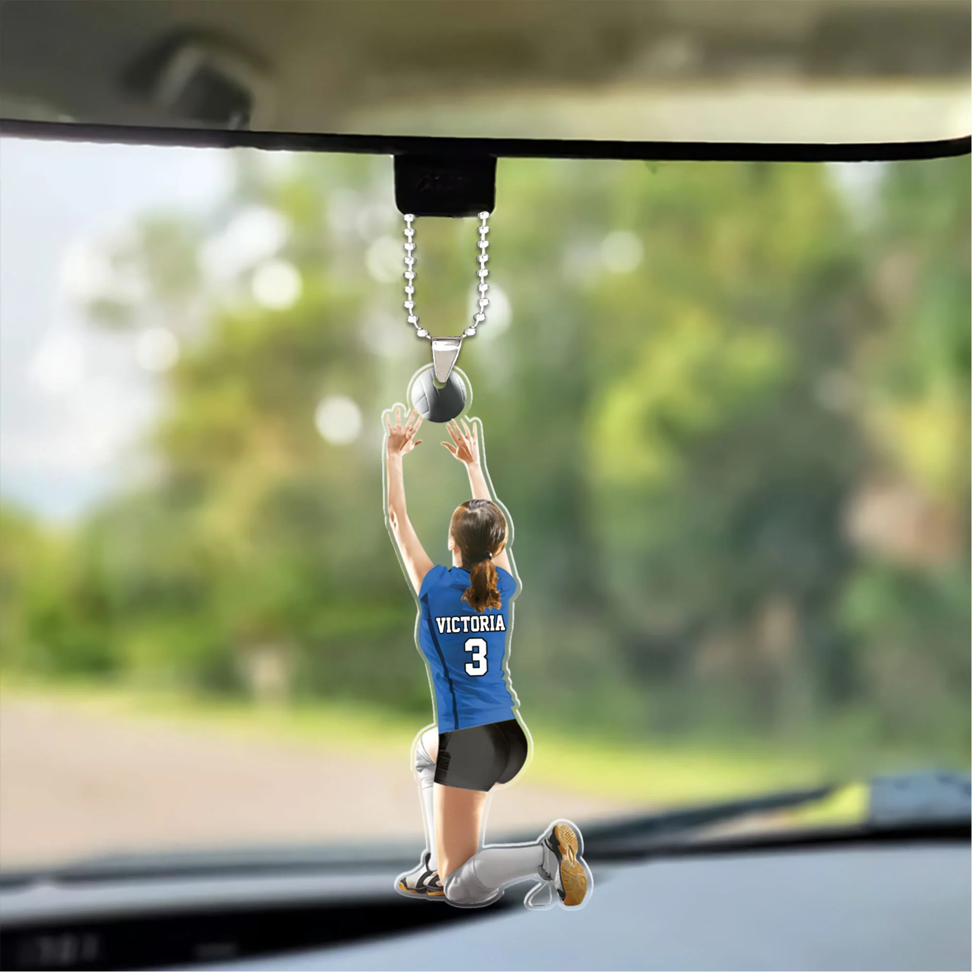 Customized Female Volleyball Setter Player Acrylic Christmas Ornament - Gift For Volleyball Team, Volleyball Lovers - Image 5