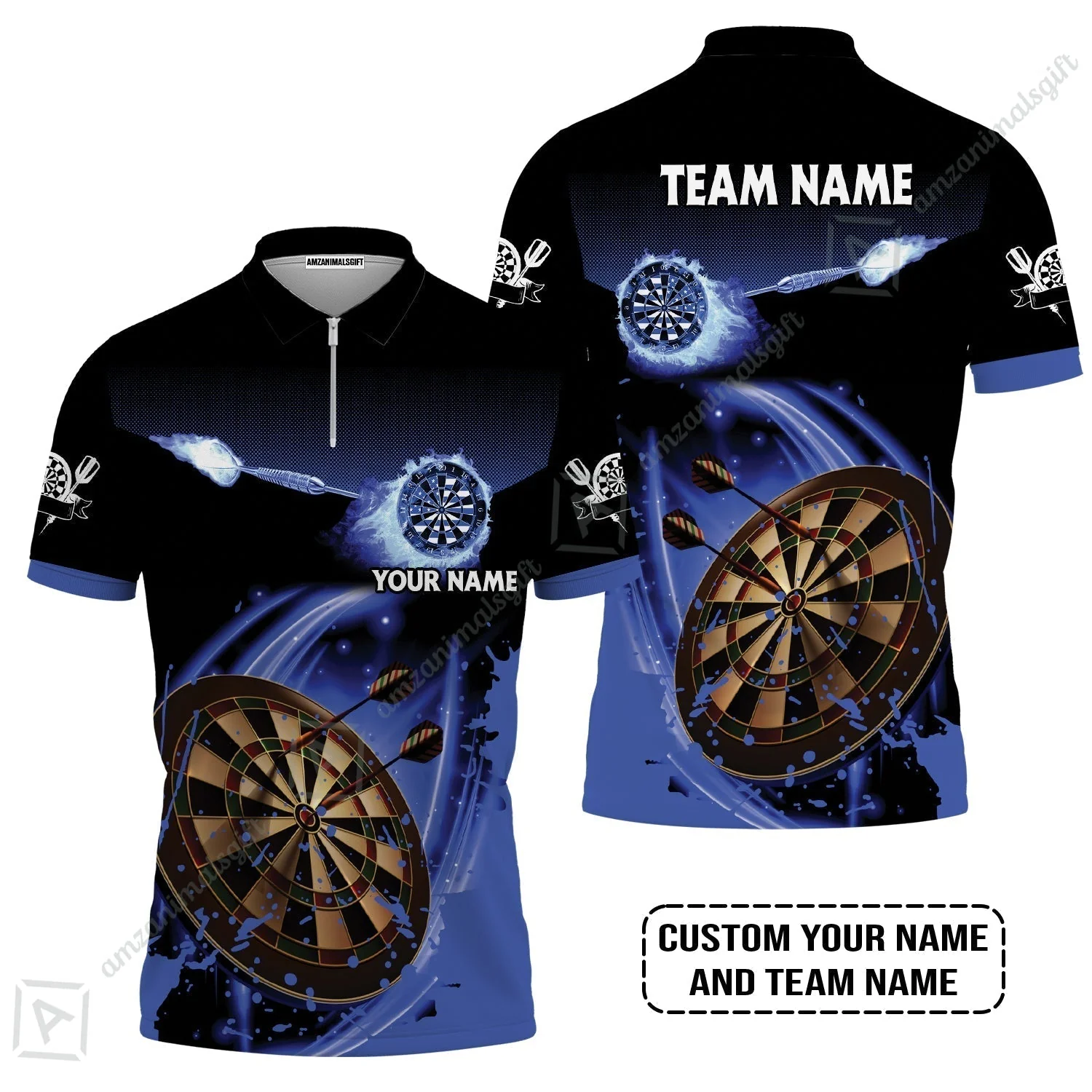 Customized Fire Darts Sweatshirt, Personalized Darts For Team Sweatshirt - Image 4
