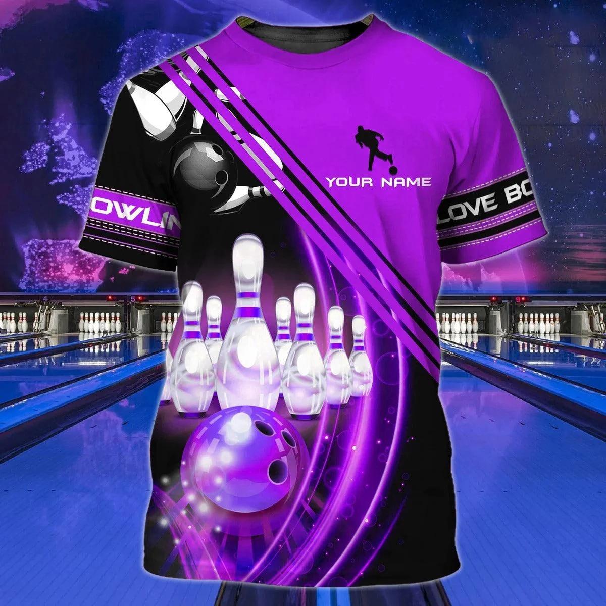 Customized Name Bowling T Shirt, Personalized Bowling Shirt For Men And Women - Perfect Gift For Bowling Team Uniform, Bowlers, Bowling Lover. - Image 3