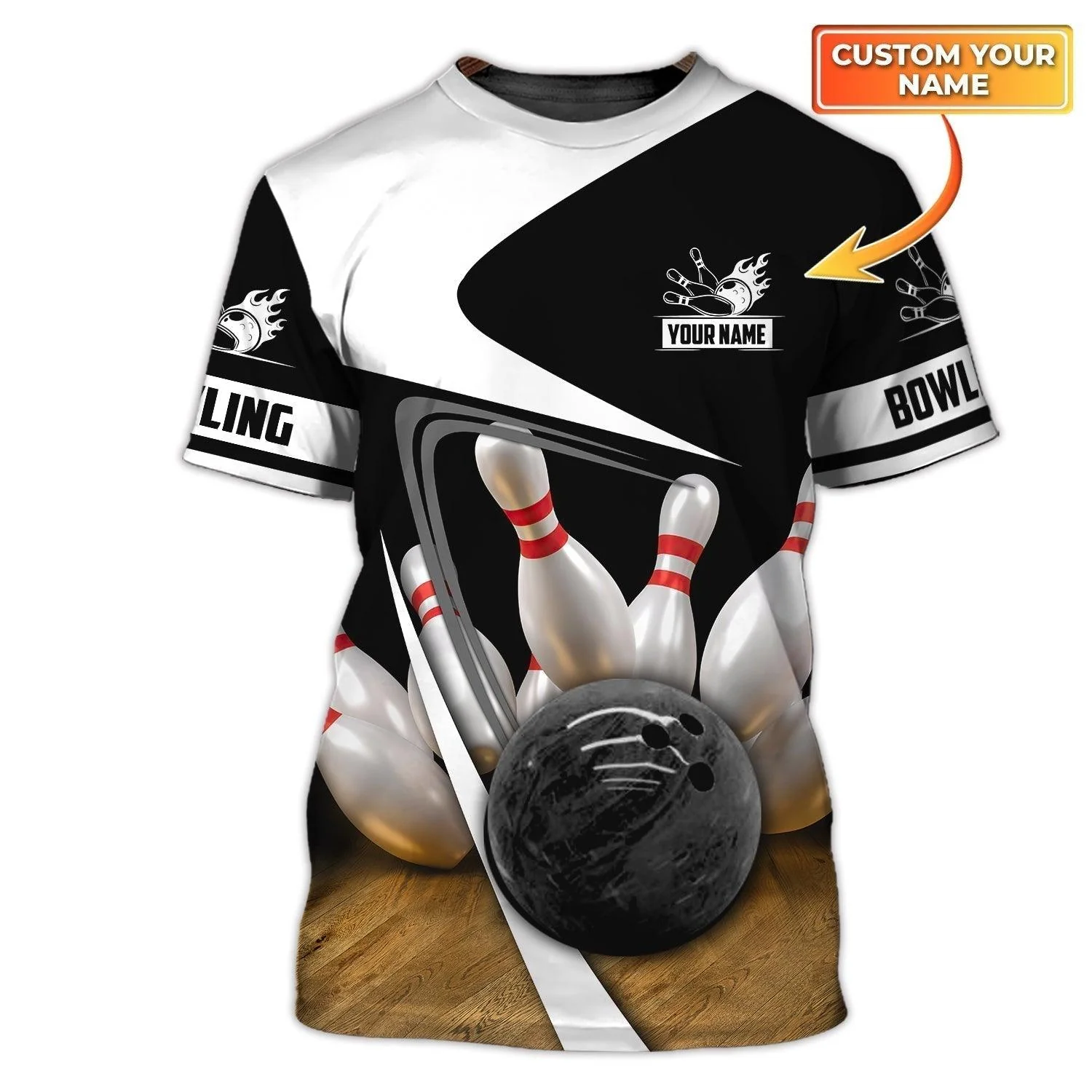 Customized Name Bowling T Shirt, Personalized Name Love Bowling T Shirt, Bowling Shirts For Men And Women - Perfect Gift For Bowling Lovers