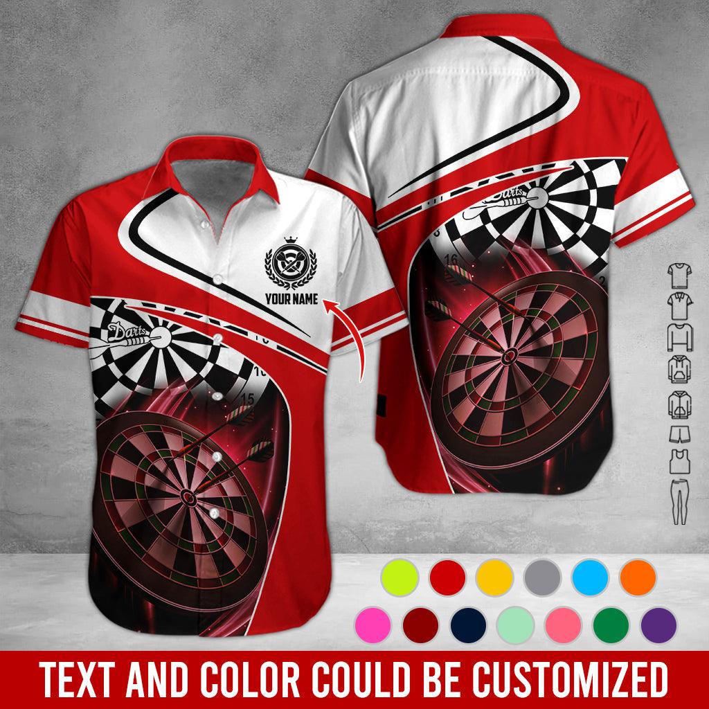 Customized Name Darts Hawaiian Shirt, Personalized Name Dartboard Hawaiian Shirts - Gift For Darts Lovers, Darts Players Uniforms - Image 10