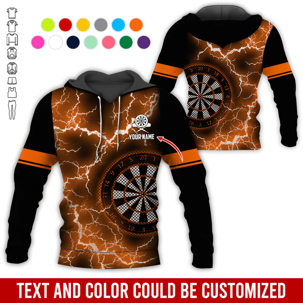 Customized Name Darts Lightning Premium Hoodie, Darts Pattern Hoodie, Perfect Gift For Darts Lovers, Friend, Family - Image 10