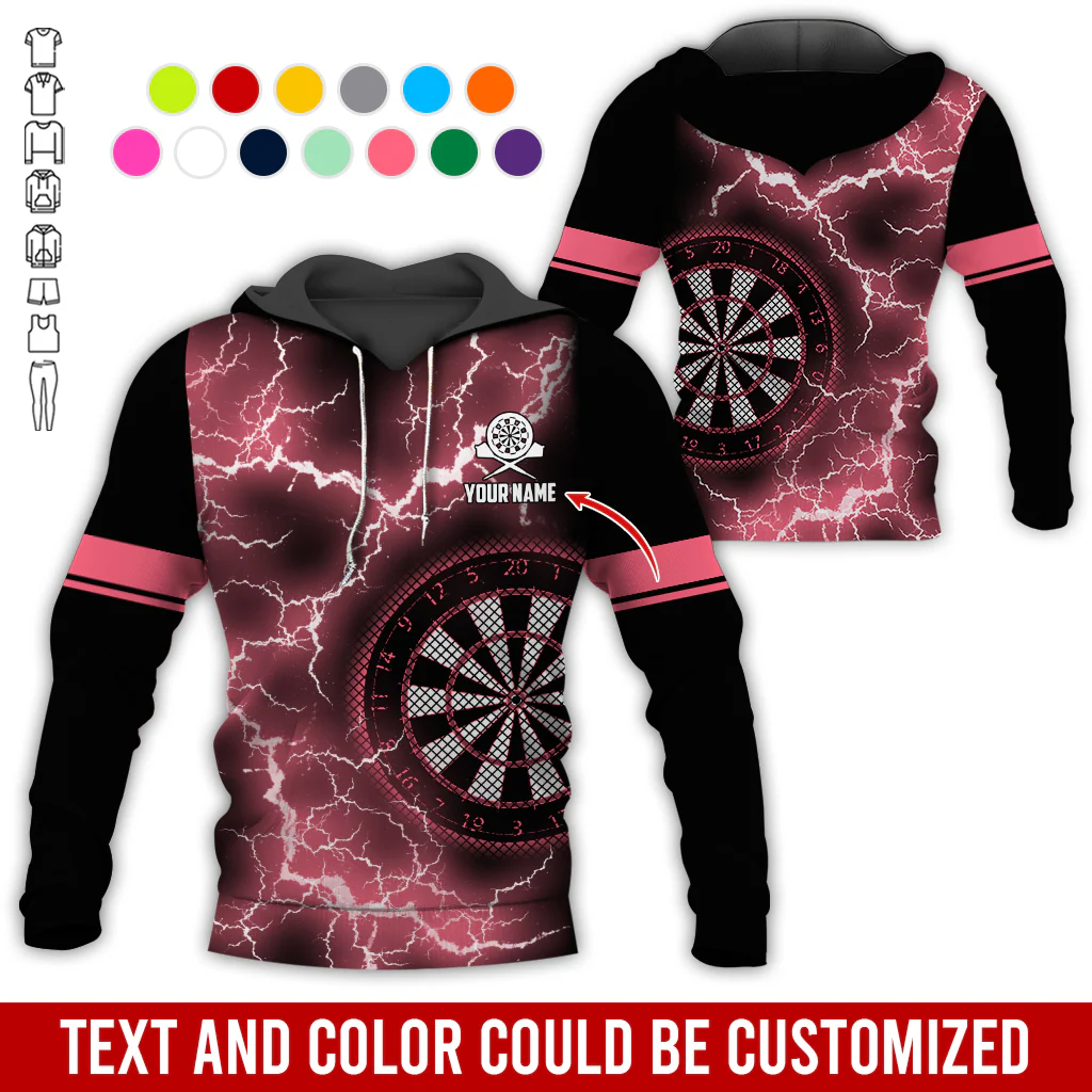 Customized Name Darts Lightning Premium Hoodie, Darts Pattern Hoodie, Perfect Gift For Darts Lovers, Friend, Family - Image 11
