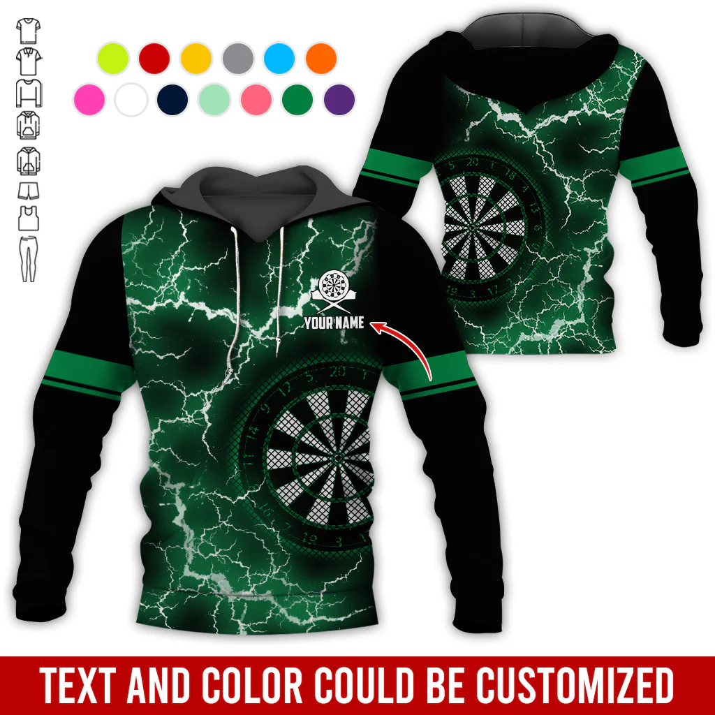 Customized Name Darts Lightning Premium Hoodie, Darts Pattern Hoodie, Perfect Gift For Darts Lovers, Friend, Family - Image 6
