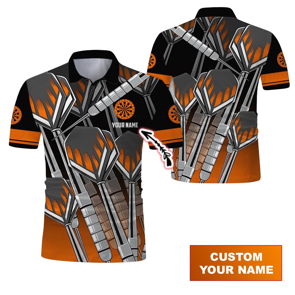 Customized Name Darts Polo Shirt, Personalized Name Darts And Target Uniforms Polo Shirt For Men - Perfect Gift For Darts Lovers, Darts Team Players - Image 5