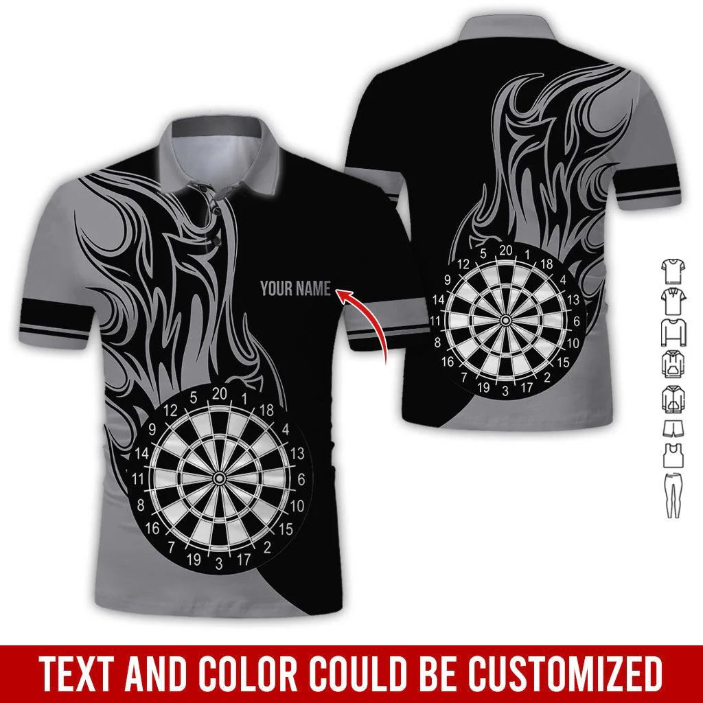 Customized Name Darts Polo Shirt, Personalized Name Darts Team Uniforms Polo Shirt For Men - Perfect Gift For Darts Lovers, Darts Players - Image 7