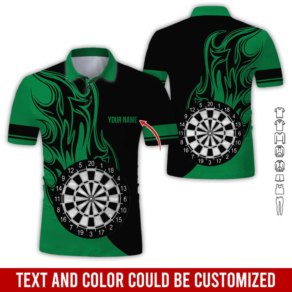 Customized Name Darts Polo Shirt, Personalized Name Darts Team Uniforms Polo Shirt For Men - Perfect Gift For Darts Lovers, Darts Players - Image 8
