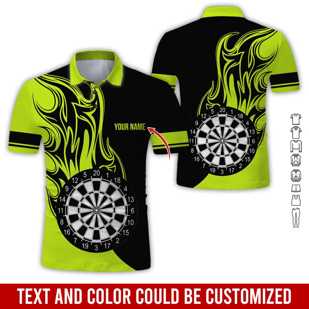 Customized Name Darts Polo Shirt, Personalized Name Darts Team Uniforms Polo Shirt For Men - Perfect Gift For Darts Lovers, Darts Players - Image 9