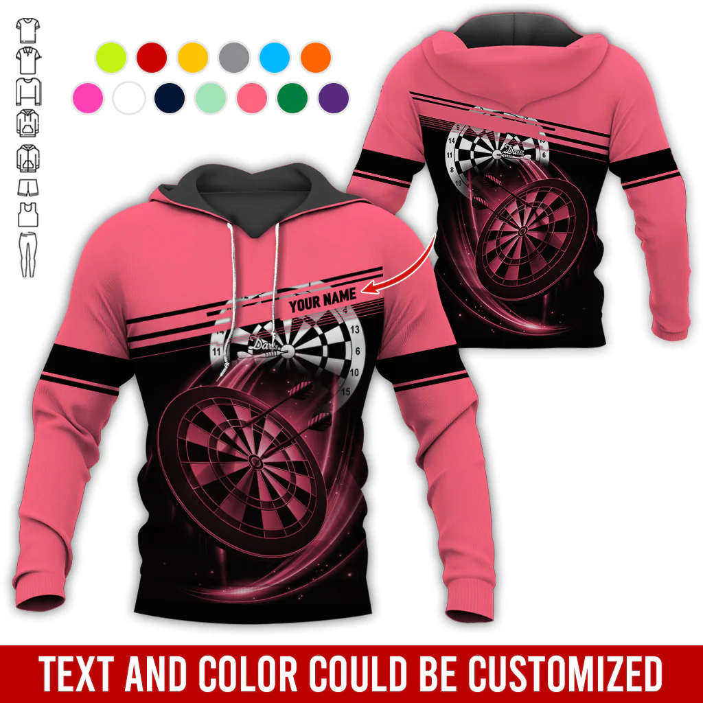 Customized Name Darts Premium Hoodie, Darts Pattern For Men & Women Hoodie, Perfect Gift For Darts Lovers, Darts Player - Image 10