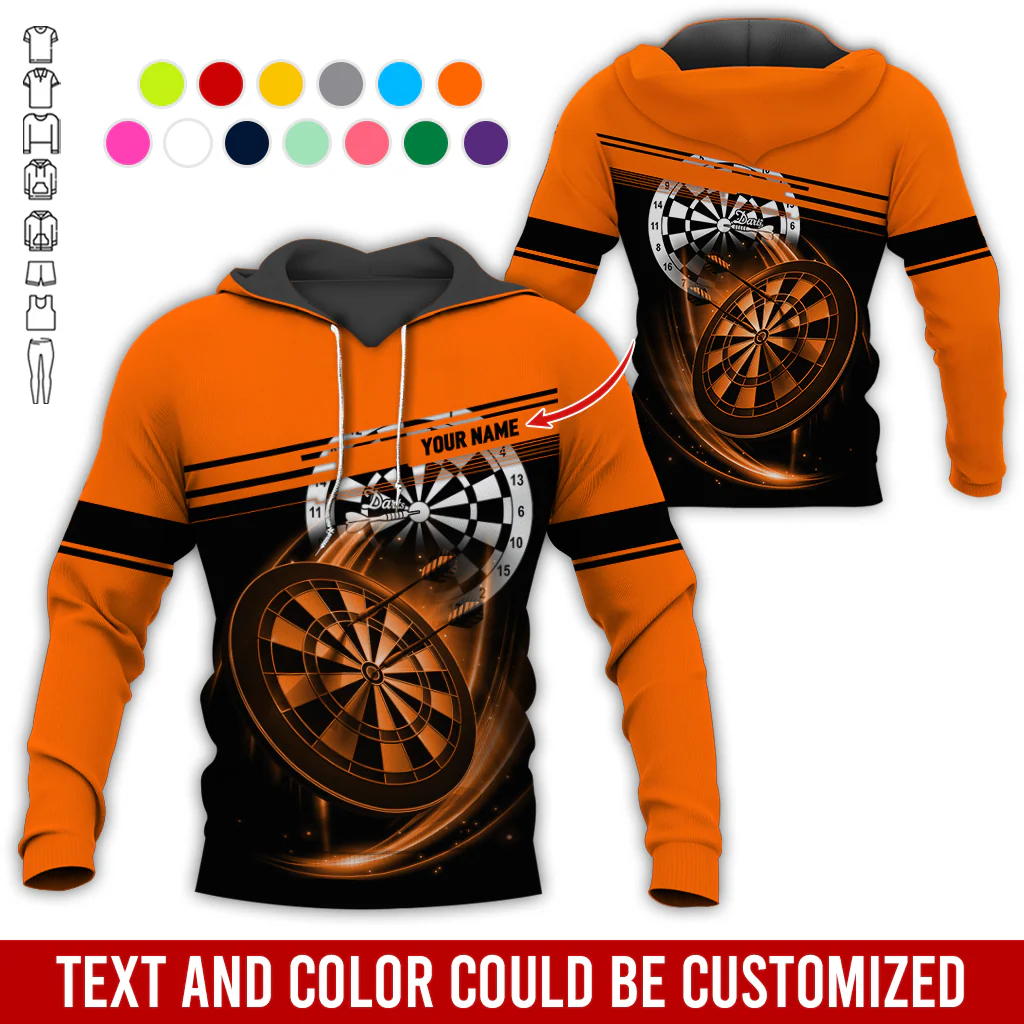 Customized Name Darts Premium Hoodie, Darts Pattern For Men & Women Hoodie, Perfect Gift For Darts Lovers, Darts Player - Image 9