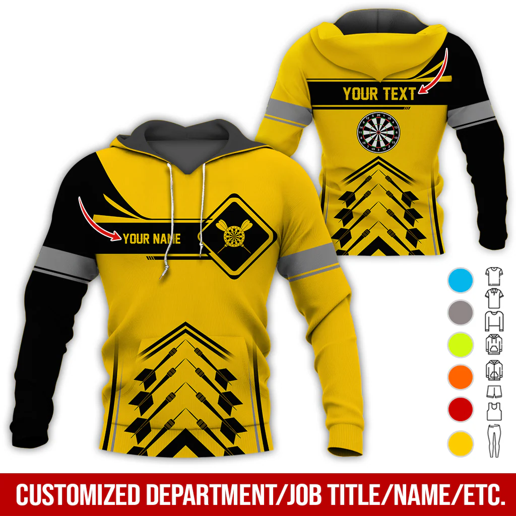 Customized Name Darts Premium Hoodie, Elevate Your Dart Game With Our Custom Name Hoodie, Perfect Gift For Darts Lovers, Friend, Family - Image 6