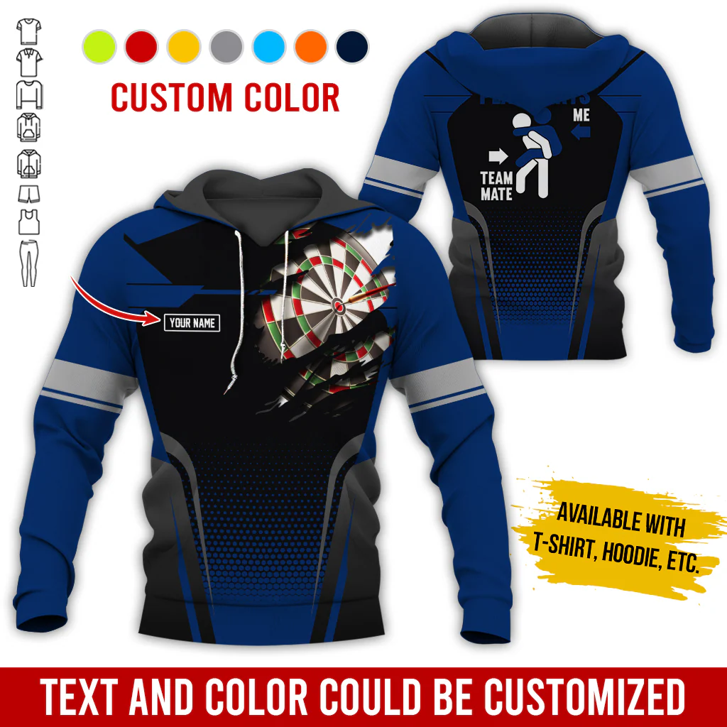 Customized Name Darts Premium Hoodie, How Do I Play Darts Hoodie For Men & Women, Perfect Gift For Darts Lovers, Friend, Family - Image 4