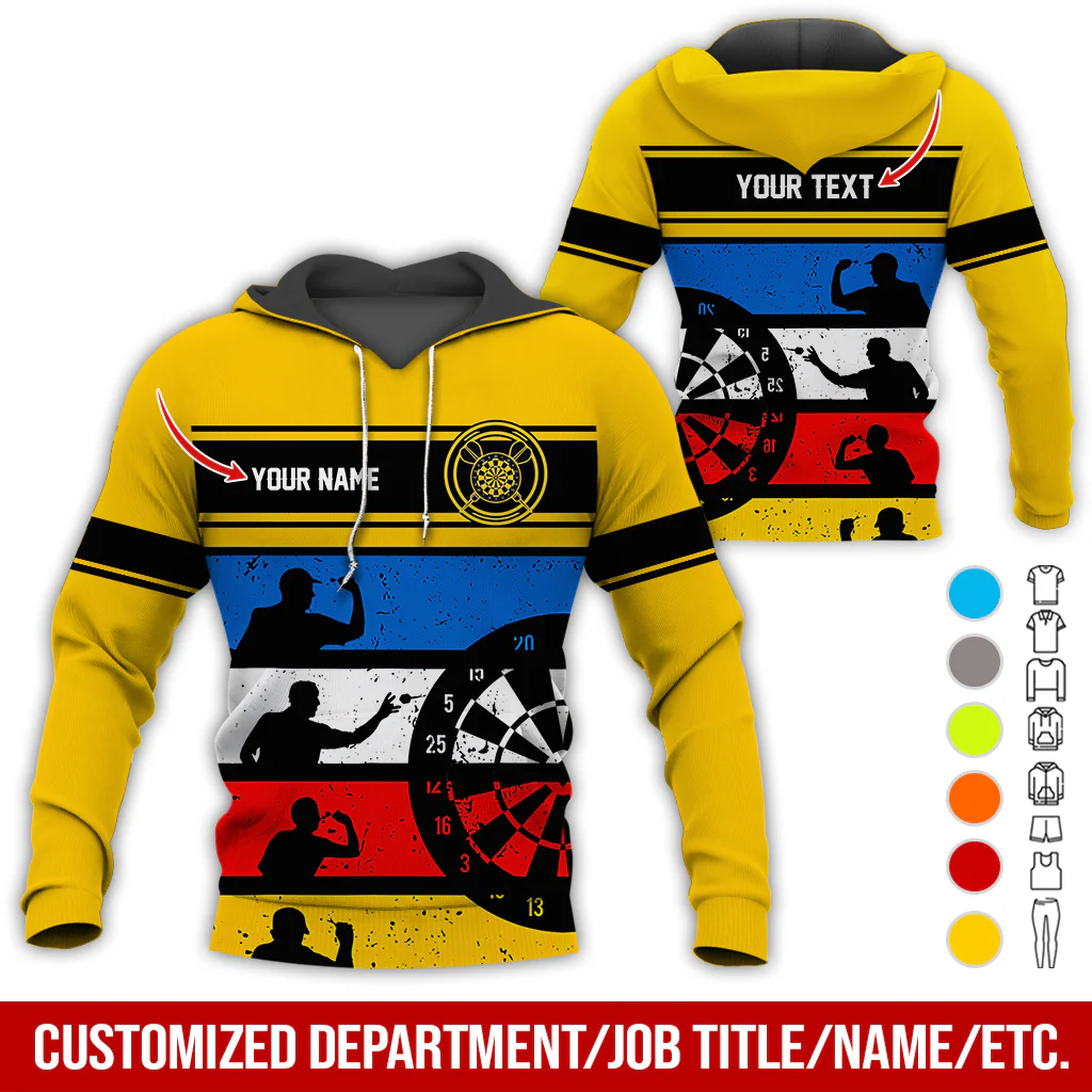 Customized Name Darts Premium Hoodie, How To Play Darts Pattern Darts Hoodie For Men & Women - Gift For Darts Lovers, Friend, Family - Image 6