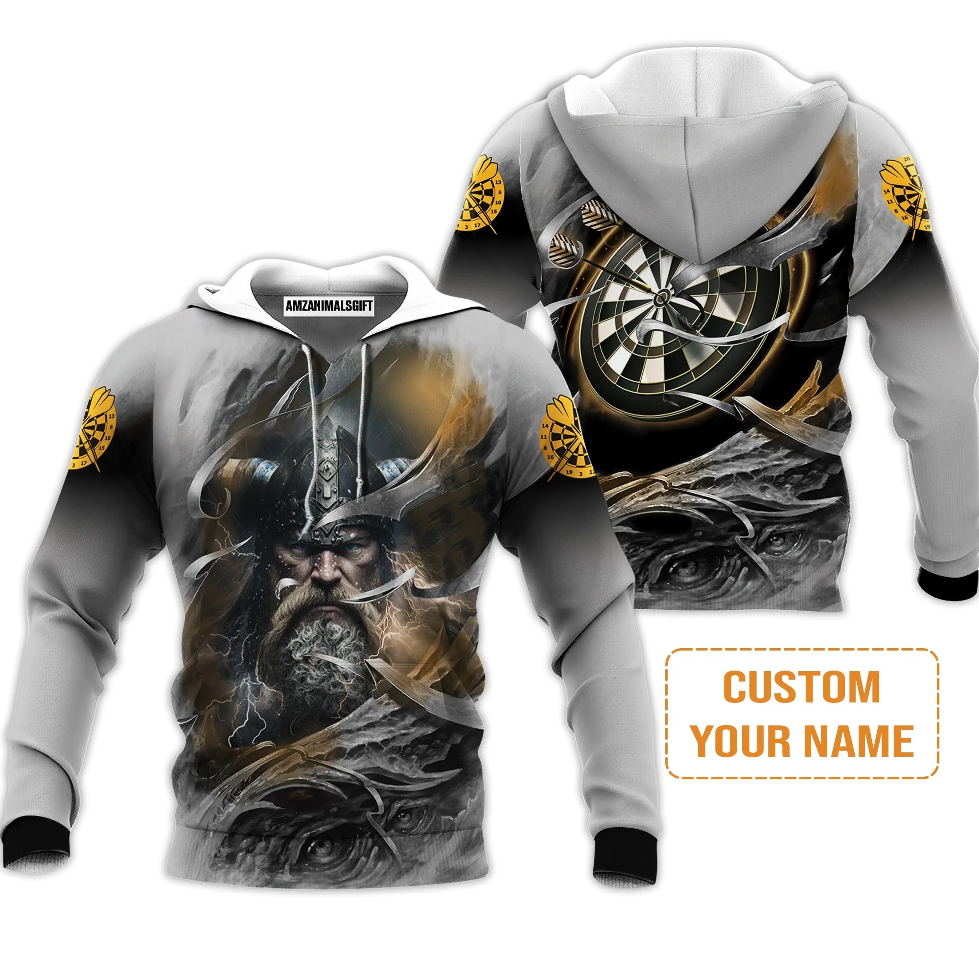 Customized Name Darts T-Shirt, Bullseye Dartboard Viking And Darts T-Shirt - Gift For Darts Players, Darts Lovers - Image 5
