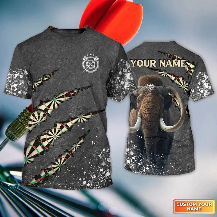 Customized Name Darts T Shirt, Mamut Darts Personalized Name Darts T Shirt For Men - Gift For Darts Lovers, Darts Team Players, Mamut Lovers
