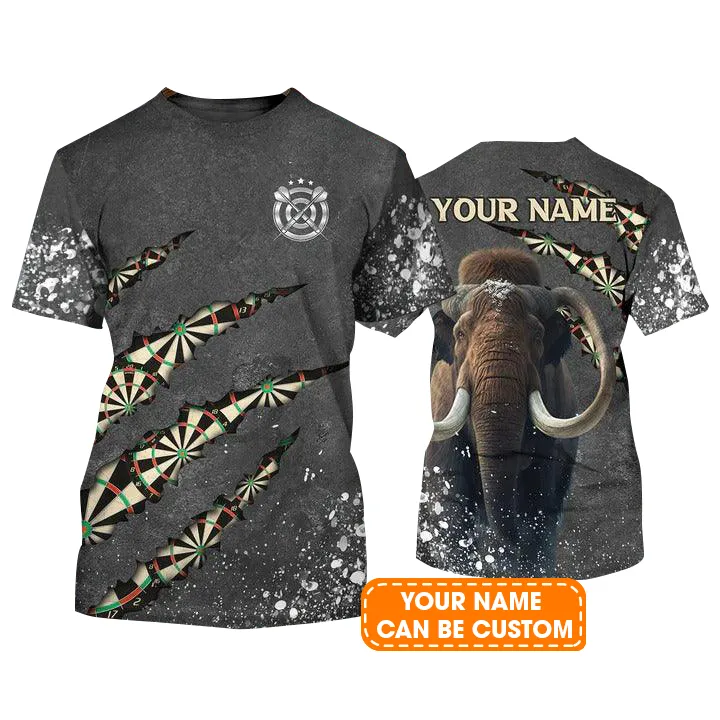 Customized Name Darts T Shirt, Mamut Darts Personalized Name Darts T Shirt For Men - Gift For Darts Lovers, Darts Team Players, Mamut Lovers - Image 2