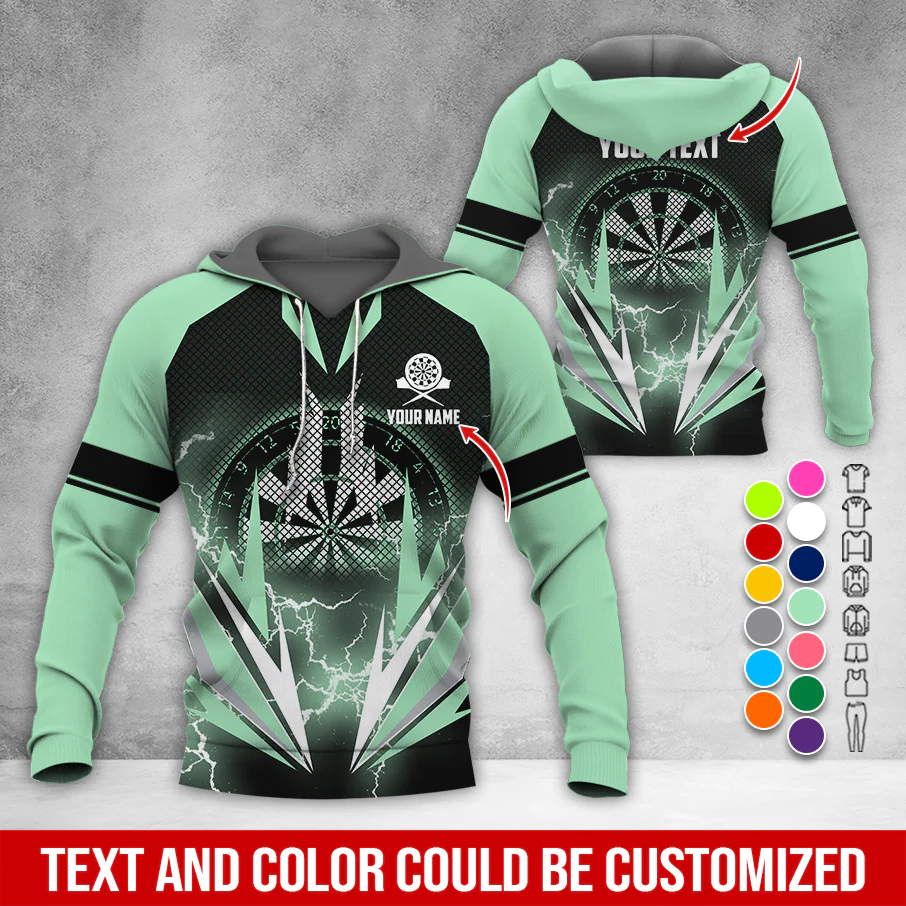 Customized Name Darts Thunder Premium Hoodie, Darts Pattern Hoodie, Perfect Gift For Darts Lovers, Friend, Family - Image 12