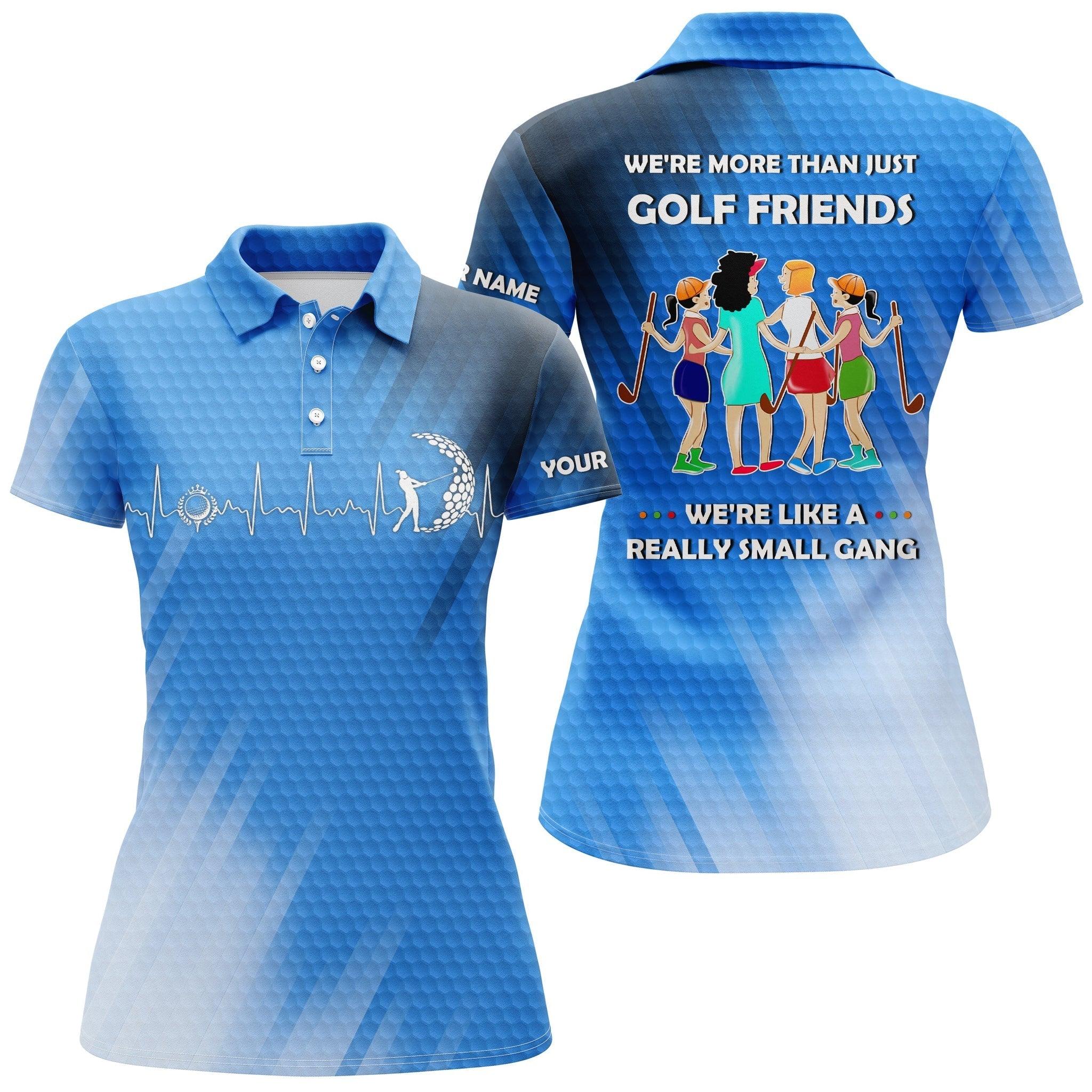 Customized Name Golf Women Polo Shirts, Heartbeat Personalized Multi-color We're More Than Just Golf Friends - Perfect Gift For Golf Lovers, Golfers - Image 5