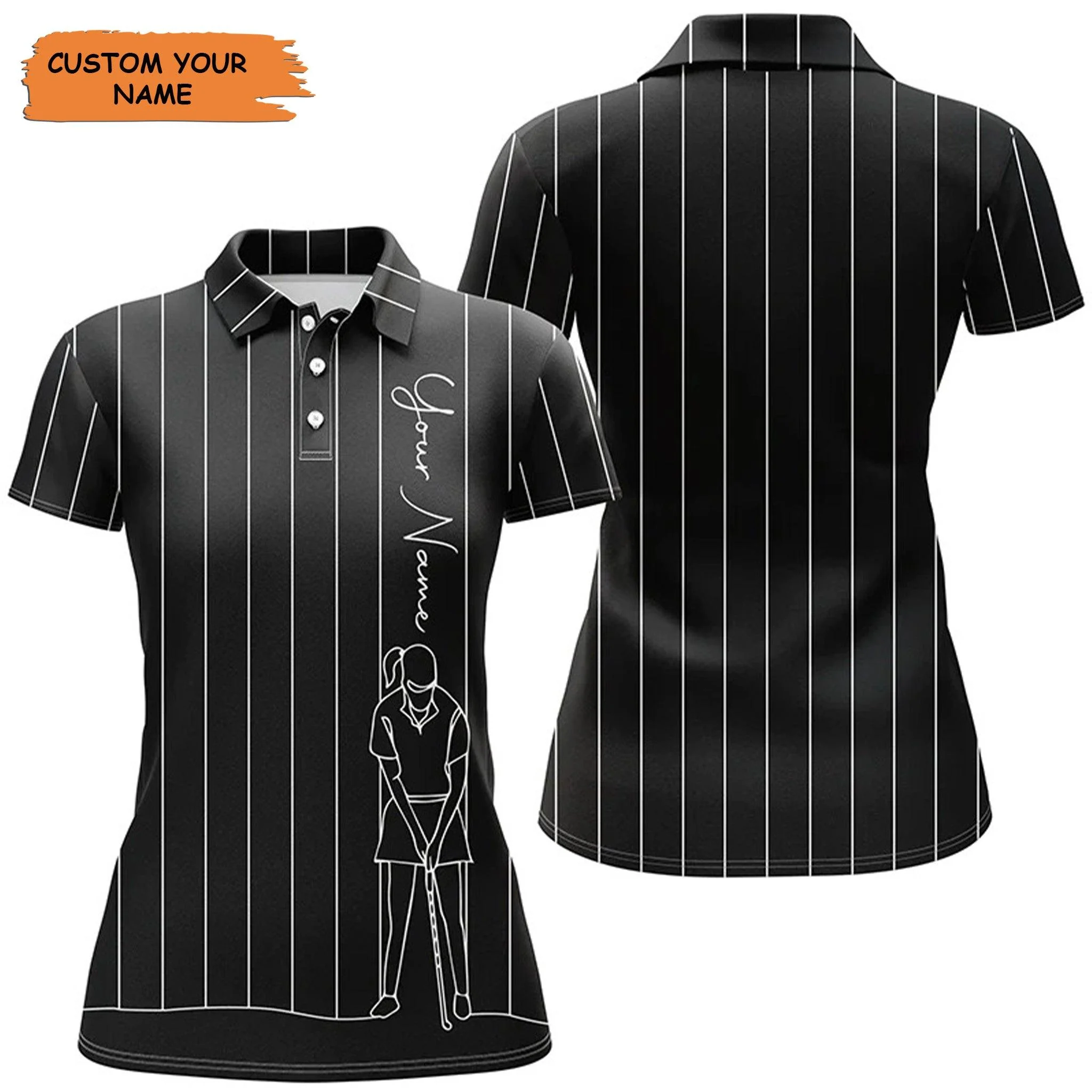 Customized Name Golf Women Polo Shirts, Personalized Golf Polo Shirts For Women, Golf Tops Women - Perfect Gift For Ladies, Golfers, Golf Lovers