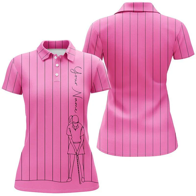 Customized Name Golf Women Polo Shirts, Personalized Golf Polo Shirts For Women, Golf Tops Women - Perfect Gift For Ladies, Golfers, Golf Lovers - Image 3