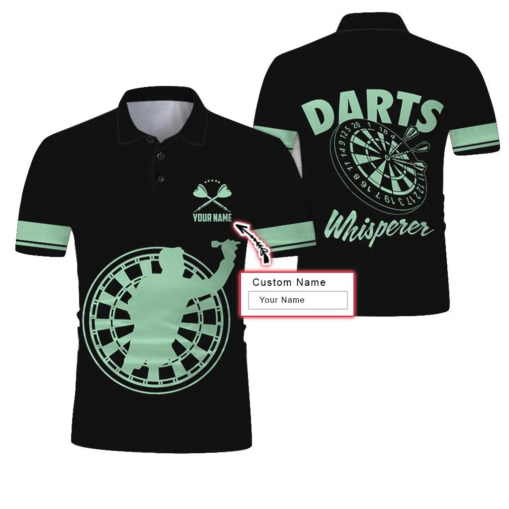 Customized Name Polo Shirt, Darts Whisperer Personalized Name Darts Uniforms Polo Shirt For Men - Perfect Gift For Darts Lovers, Darts Players - Image 11