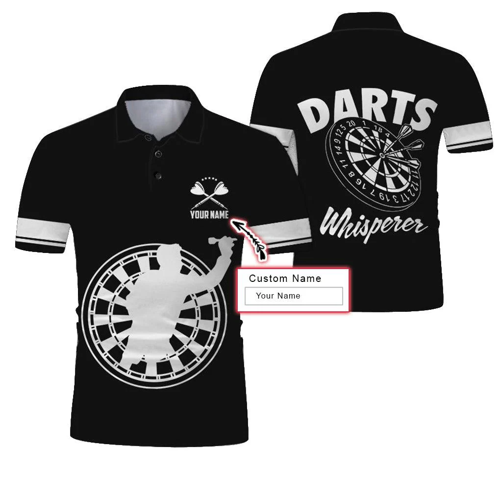 Customized Name Polo Shirt, Darts Whisperer Personalized Name Darts Uniforms Polo Shirt For Men - Perfect Gift For Darts Lovers, Darts Players - Image 12