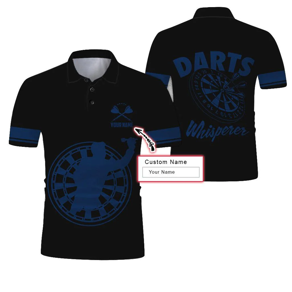 Customized Name Polo Shirt, Darts Whisperer Personalized Name Darts Uniforms Polo Shirt For Men - Perfect Gift For Darts Lovers, Darts Players - Image 7