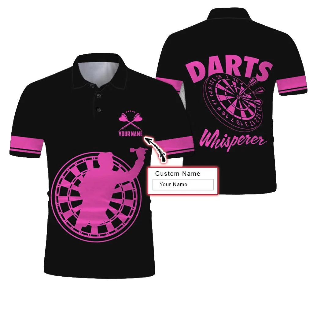 Customized Name Polo Shirt, Darts Whisperer Personalized Name Darts Uniforms Polo Shirt For Men - Perfect Gift For Darts Lovers, Darts Players - Image 8
