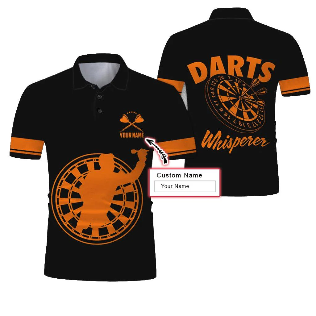 Customized Name Polo Shirt, Darts Whisperer Personalized Name Darts Uniforms Polo Shirt For Men - Perfect Gift For Darts Lovers, Darts Players - Image 9